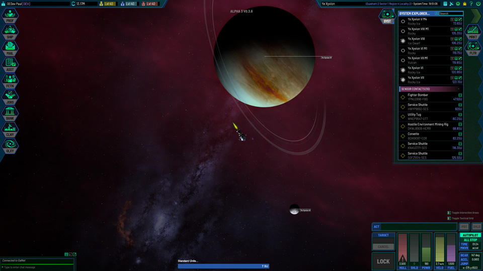 Flying Past a Gas Planet